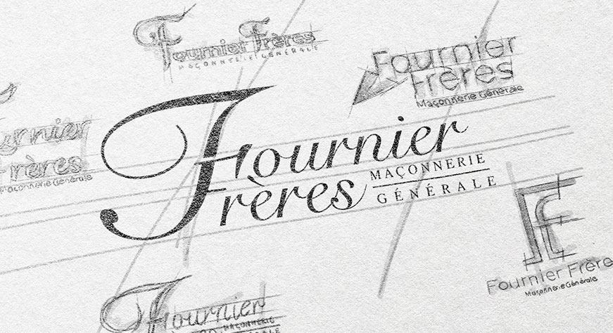 création logo Fournier frères identité visuelle agence easy