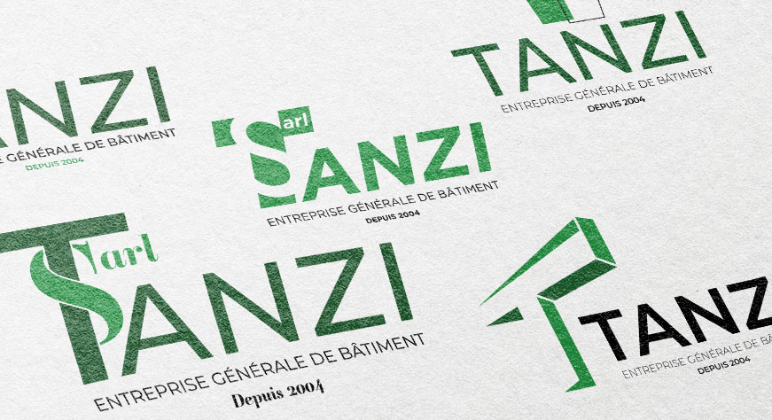 Réalisation étude graphique SARL TANZI agence easy logo design graphisme