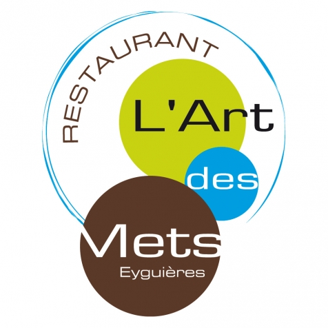 Création logo restaurant Art des Mets Eyguières agence easy identité visuelle graphisme charte graphique