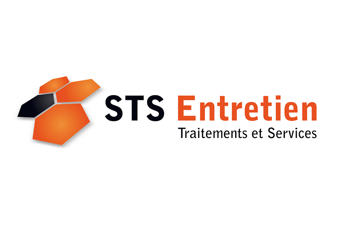 Création du logo STS Entretien identité visuelle agence easy graphisme